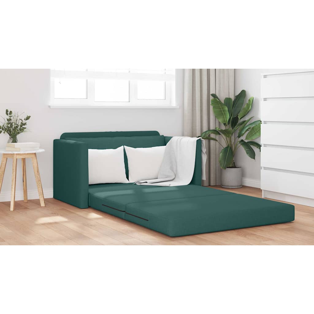 Sofá-Cama Verde-escuro 124 x 71 x 78 cm tecido
