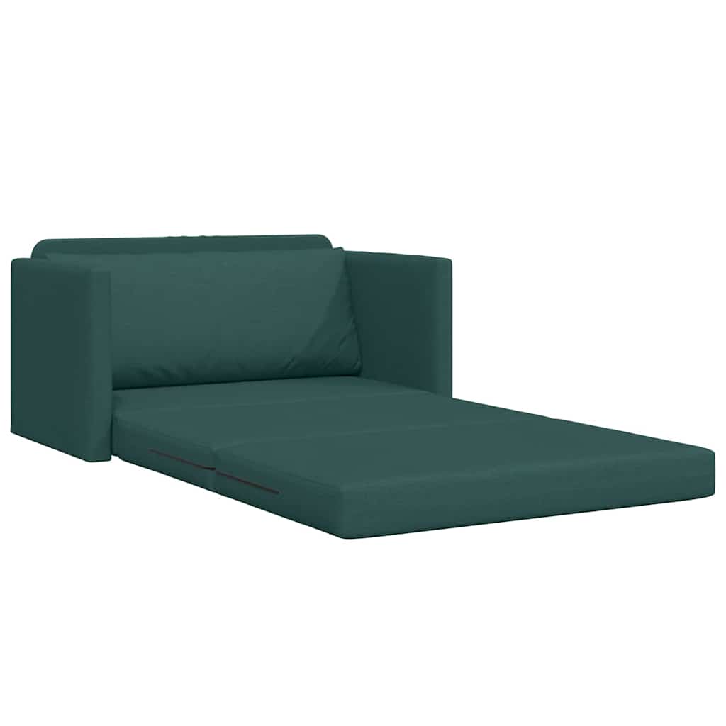 Sofá-Cama Verde-escuro 124 x 71 x 78 cm tecido
