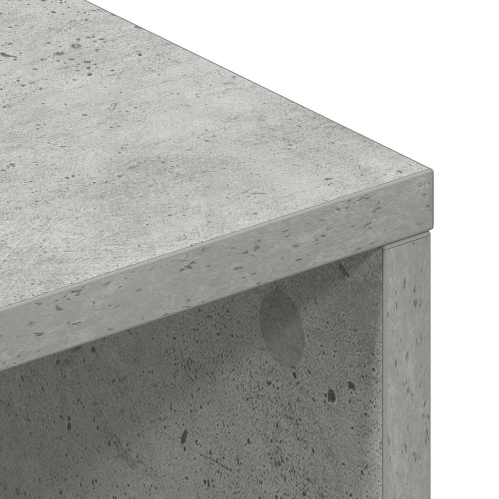 Móvel p/ TV 100x40x40 cm derivados de madeira cinzento cimento