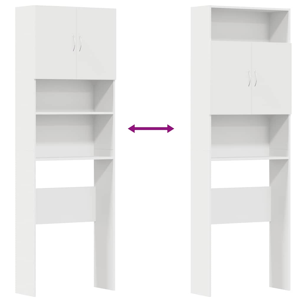 Armário máquina lavar roupa derivados madeira branco