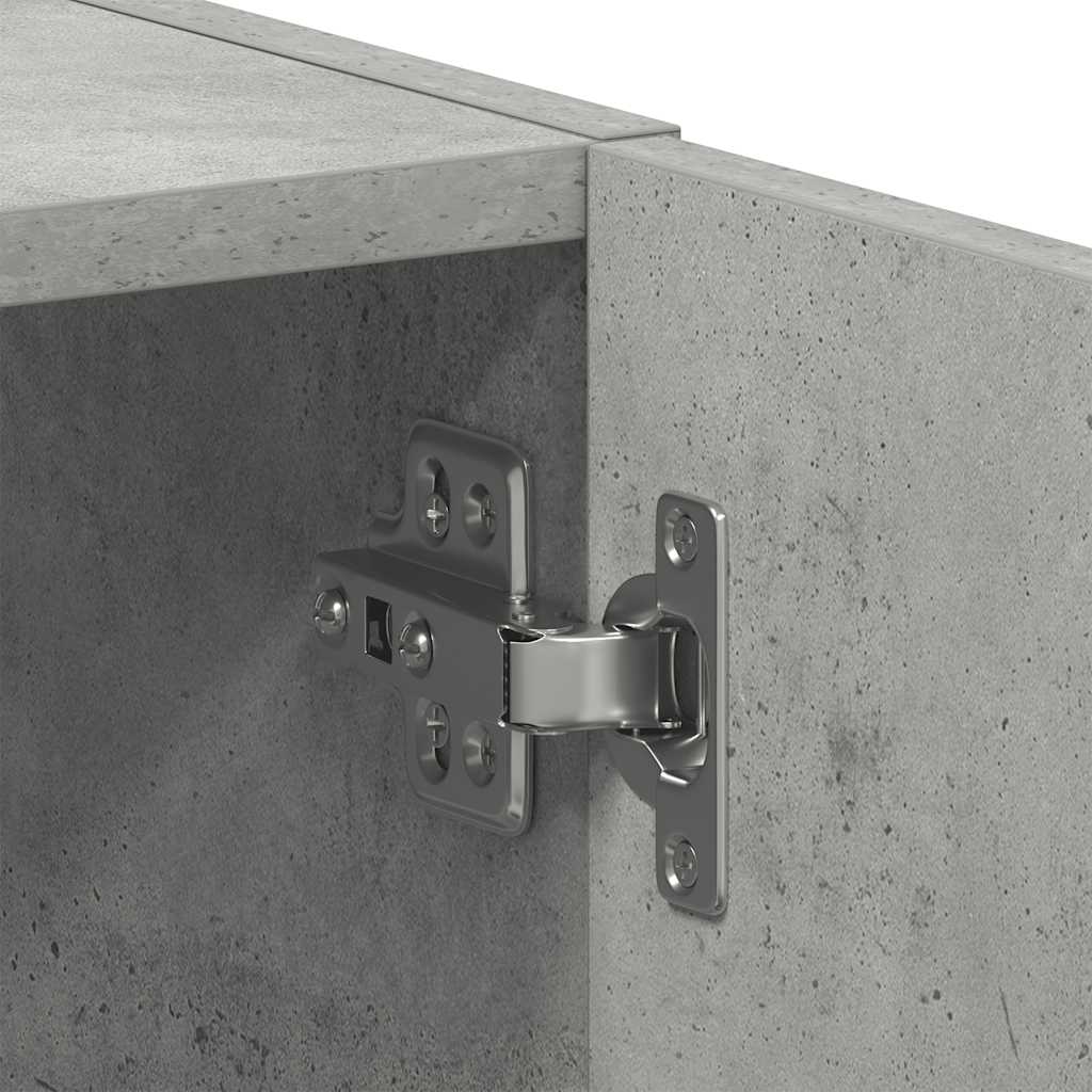 Armário máquina lavar roupa derivados madeira concreto cinza