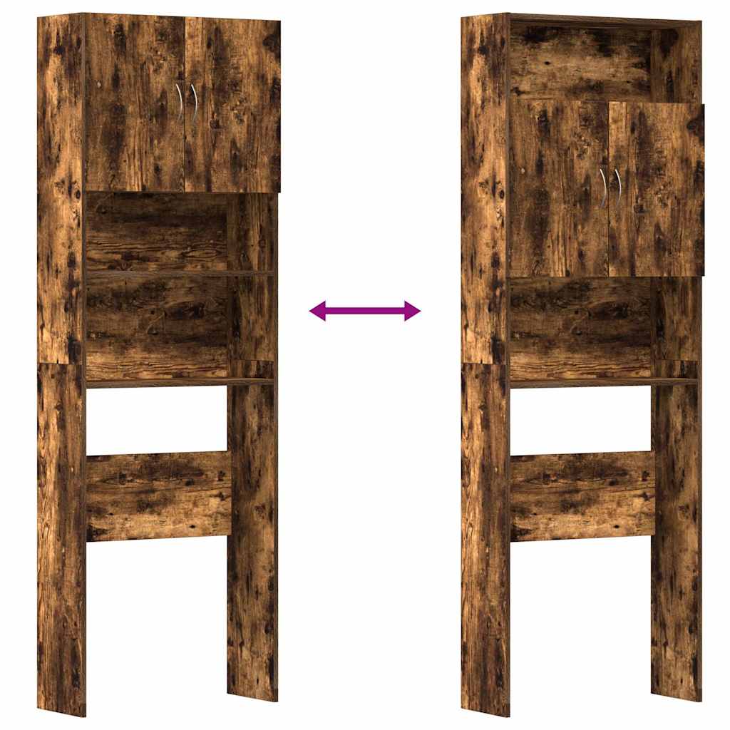 Armário máquina lavar roupa derivados madeira carvalho fumado