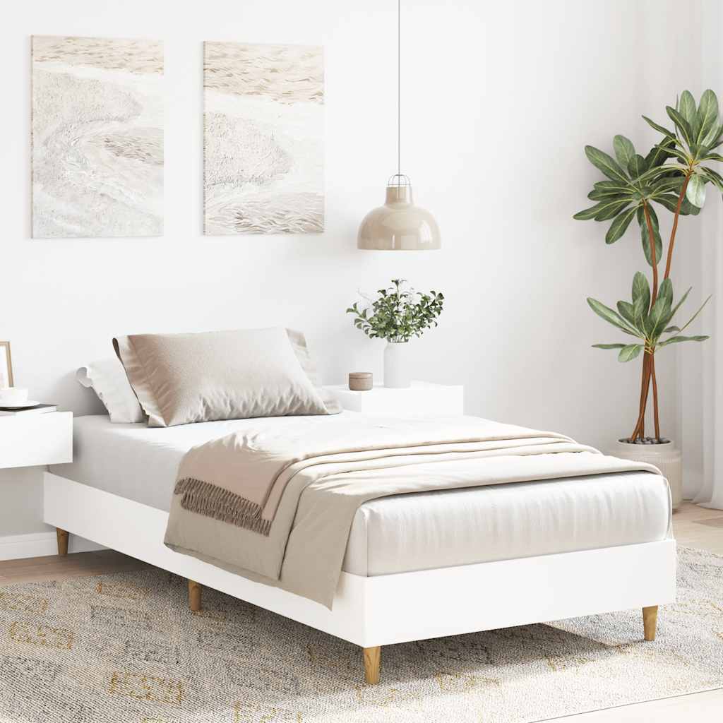 Estrutura de cama sem colchão 100x200 cm branco
