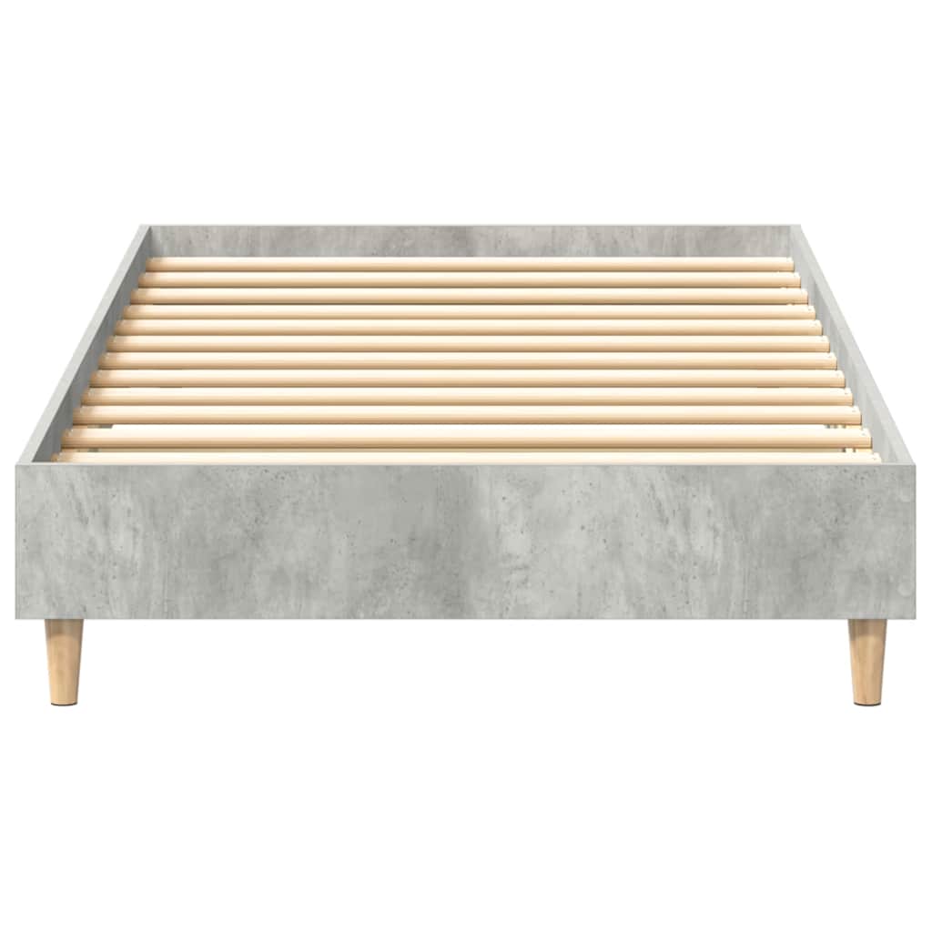 Estrutura de cama s/ colchão 75x190 cm cinza cimento