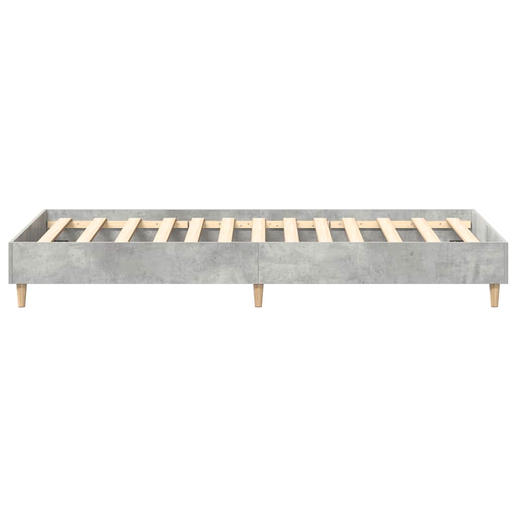 Estrutura de cama s/ colchão 75x190 cm cinza cimento