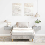 Estrutura de cama s/ colchão 75x190 cm cinza cimento