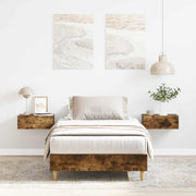 Estrutura cama s/ colchão 75x190 cm carvalho fumado