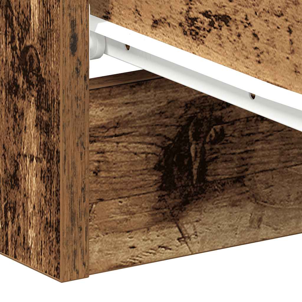 Mesa de cabeceira madeira velha 38x35x55 cm madeira trabalhada