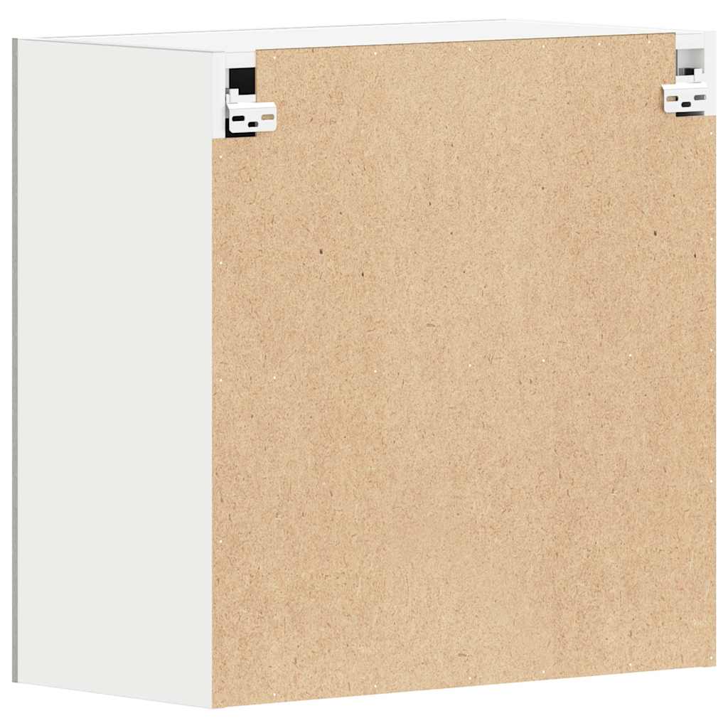 Armário de parede da cozinha concreto cinza 60x31x60 cm