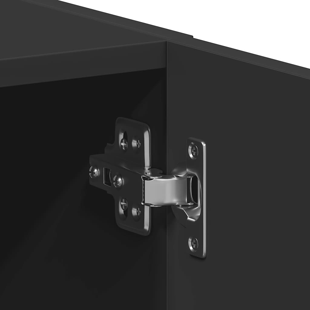 Armário máquina lavar roupa derivados madeira preto