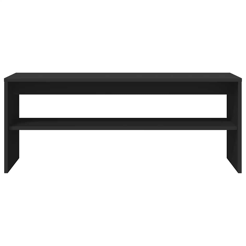 Móvel de TV 100x40x40 cm contraplacado preto