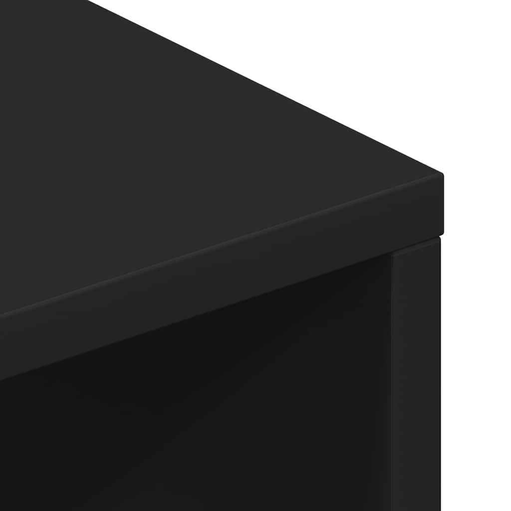 Móvel de TV 100x40x40 cm contraplacado preto