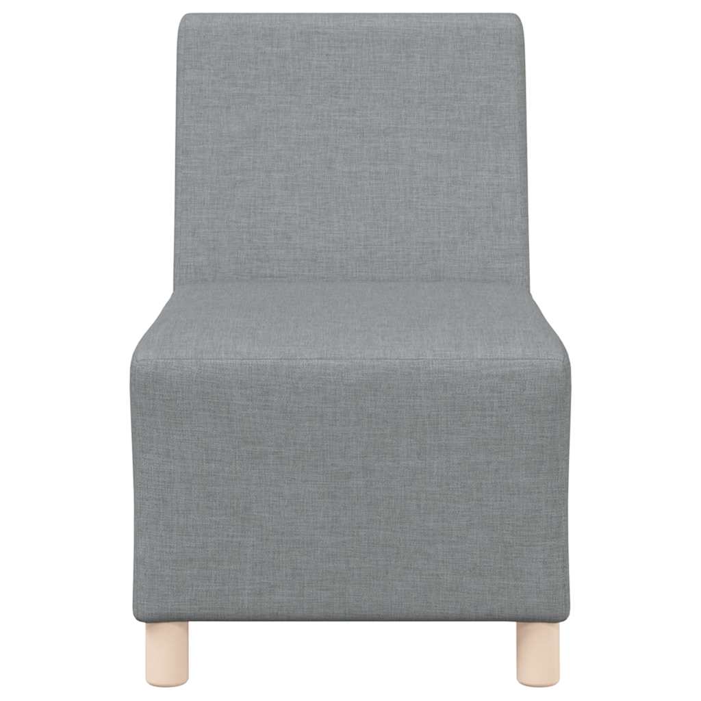 Poltrona sem braços tecido 55 cm cinzento-claro