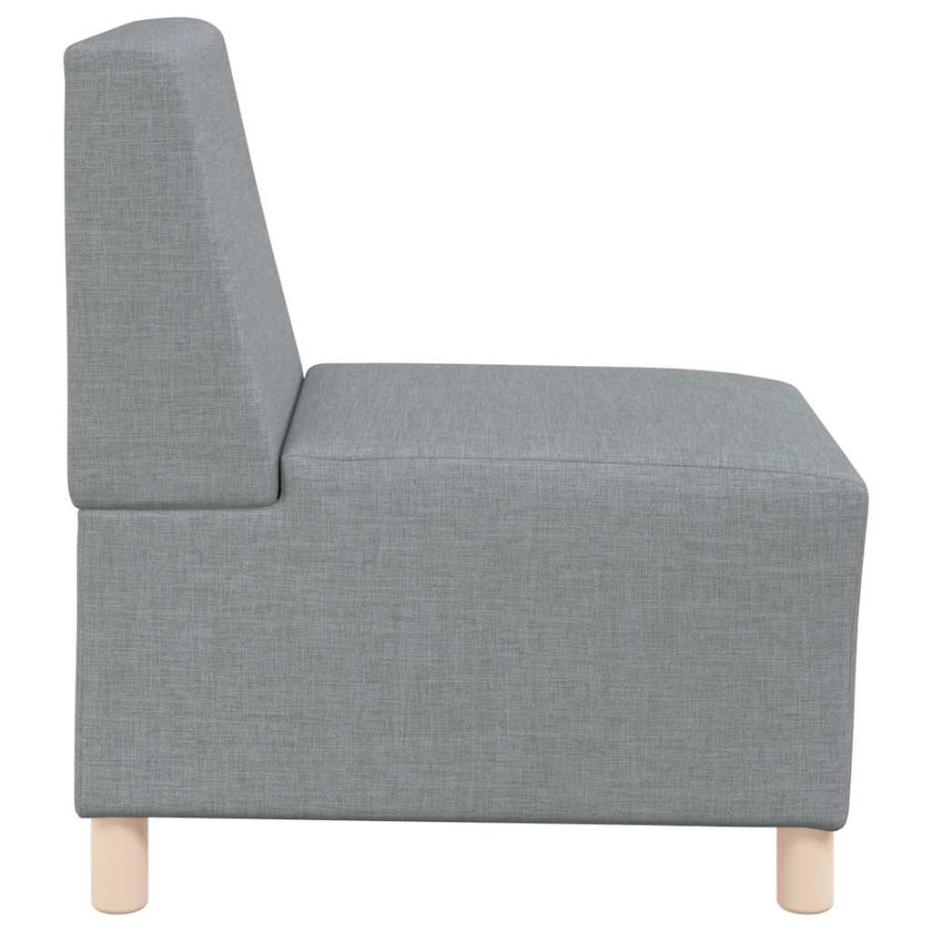Poltrona sem braços tecido 55 cm cinzento-claro