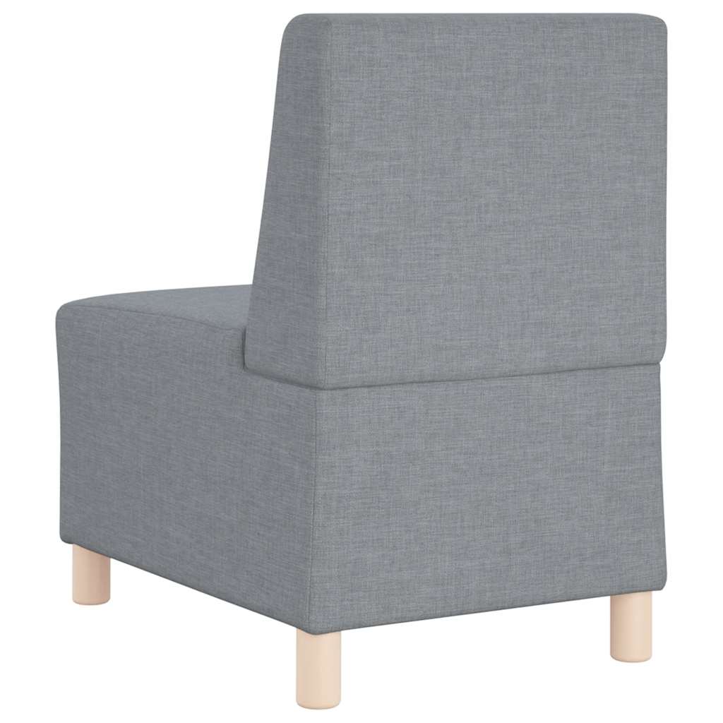 Poltrona sem braços tecido 55 cm cinzento-claro