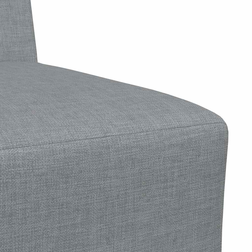 Poltrona sem braços tecido 55 cm cinzento-claro