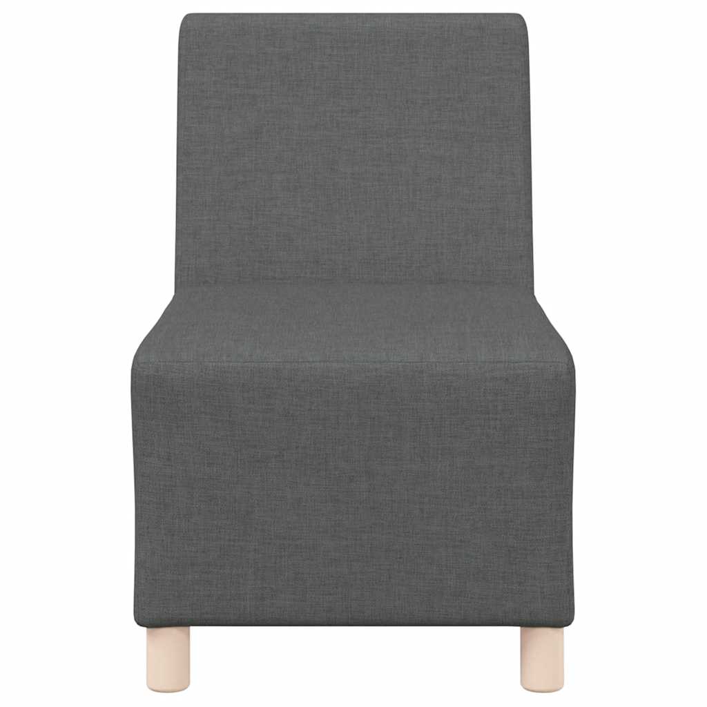 Poltrona sem braços 55 cm tecido cinzento-escuro