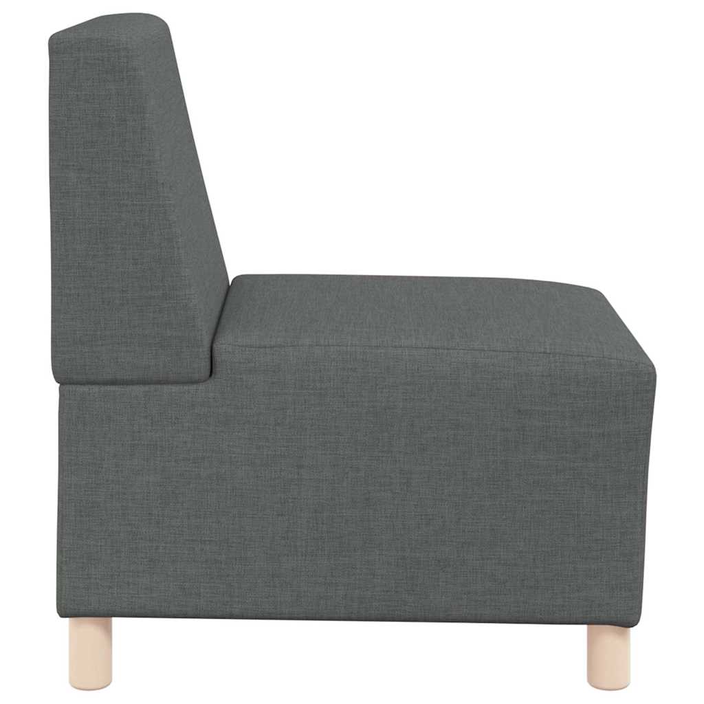Poltrona sem braços 55 cm tecido cinzento-escuro