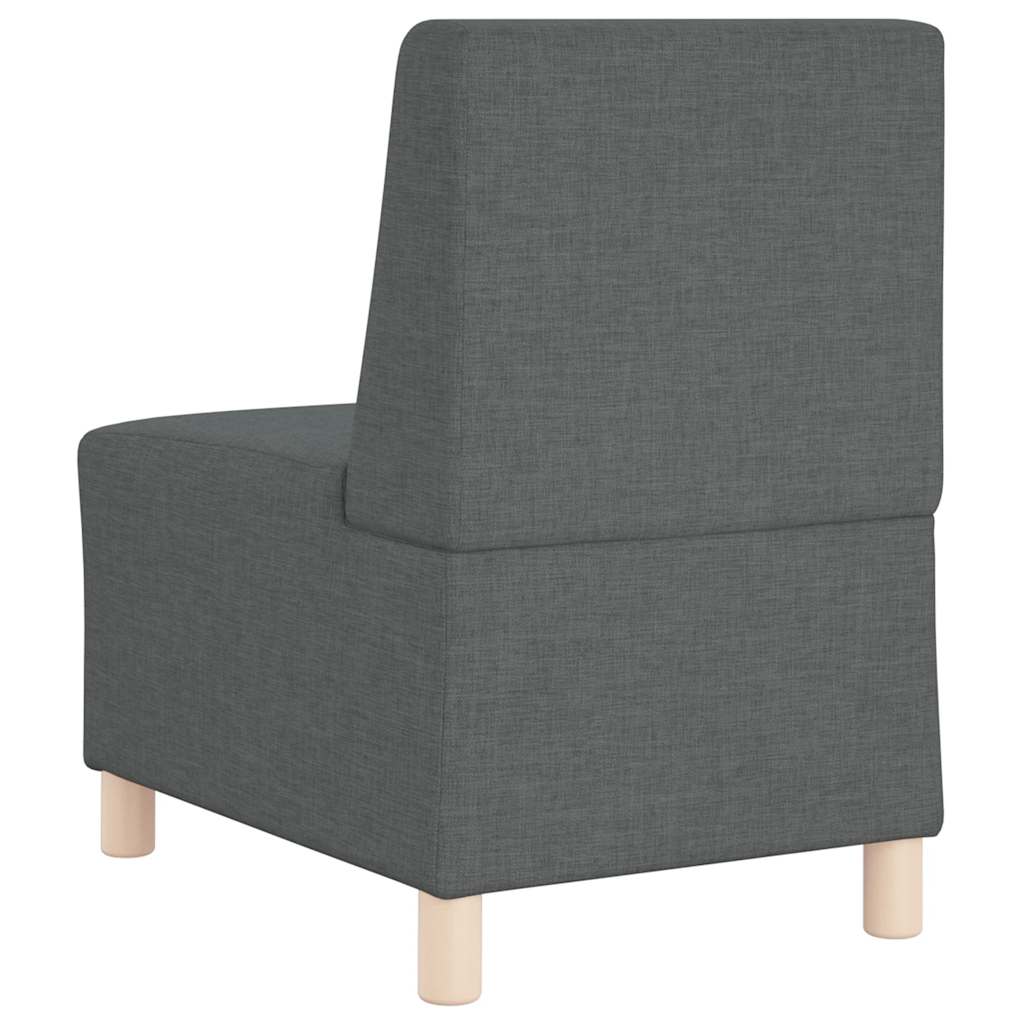 Poltrona sem braços 55 cm tecido cinzento-escuro