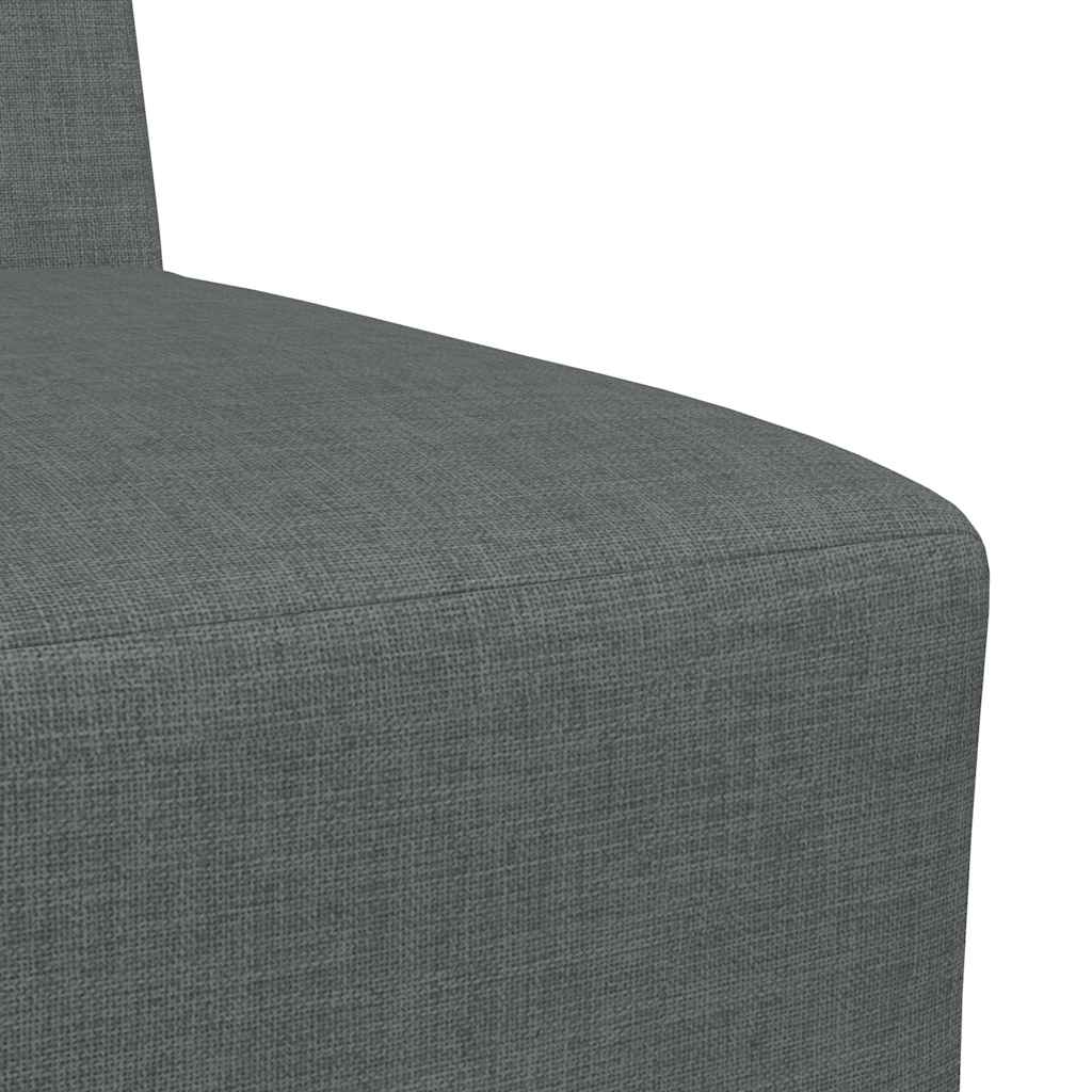 Poltrona sem braços 55 cm tecido cinzento-escuro