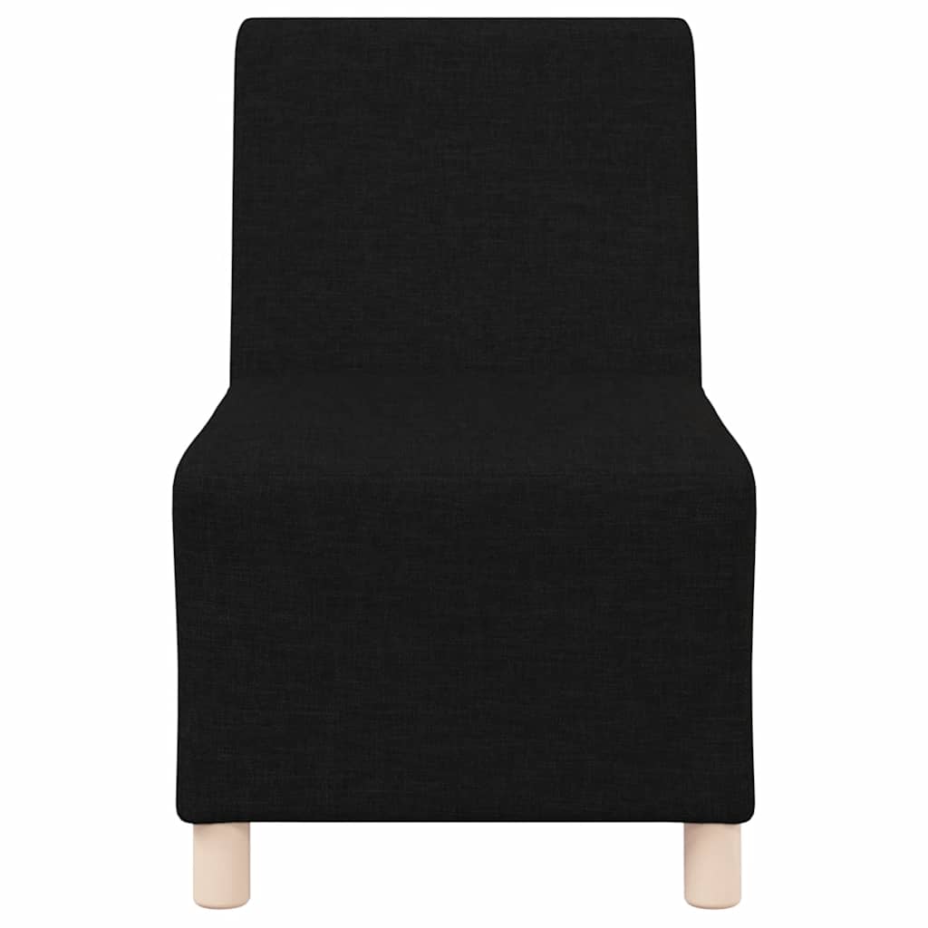 Poltrona sem braços 55 cm tecido preto