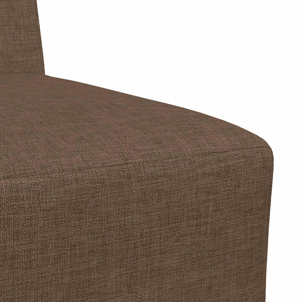 Poltrona sem braços 55 cm tecido castanho