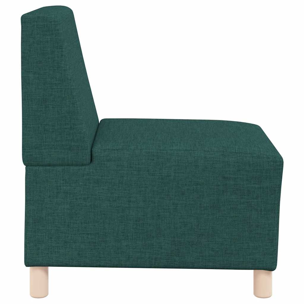 Poltrona sem braços 55 cm tecido verde-escuro