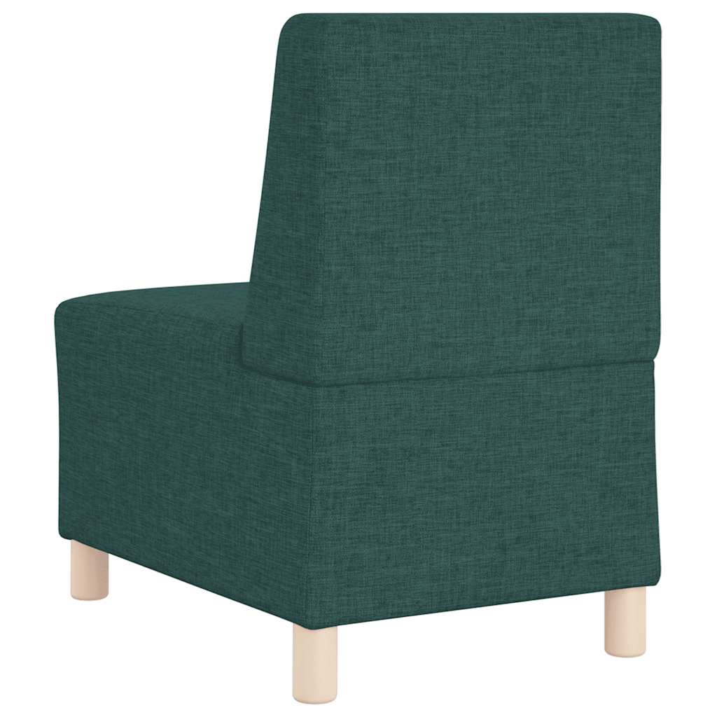 Poltrona sem braços 55 cm tecido verde-escuro