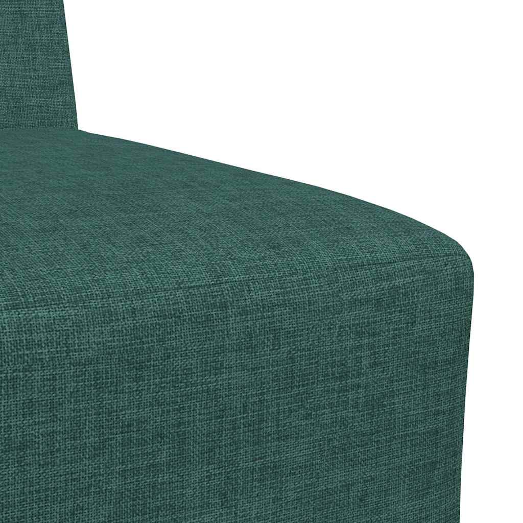 Poltrona sem braços 55 cm tecido verde-escuro