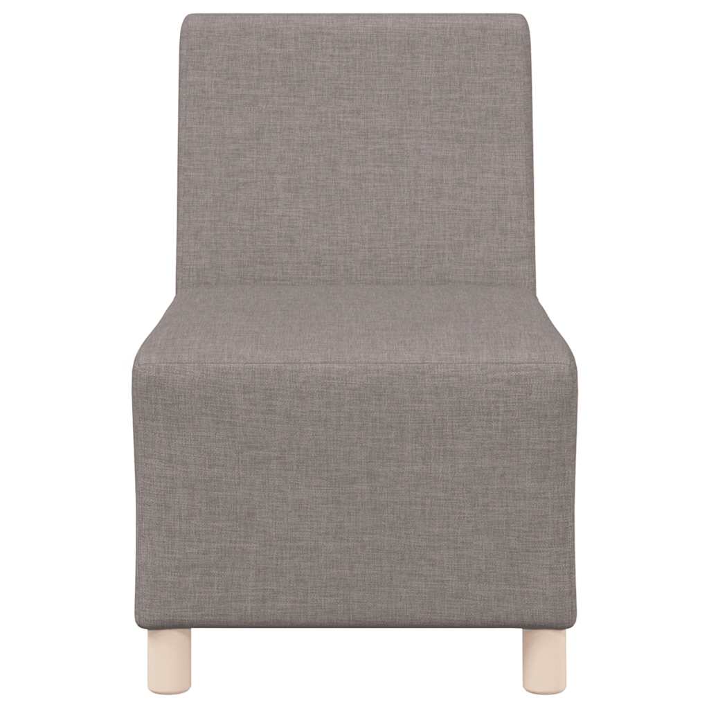 Poltrona sem braços tecido 55 cm cinzento-acastanhado