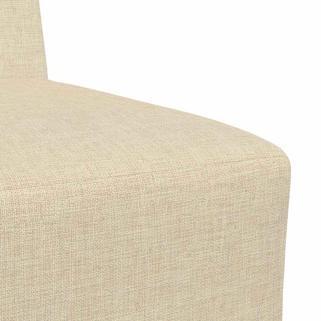 Poltrona sem braços 55 cm tecido cor creme