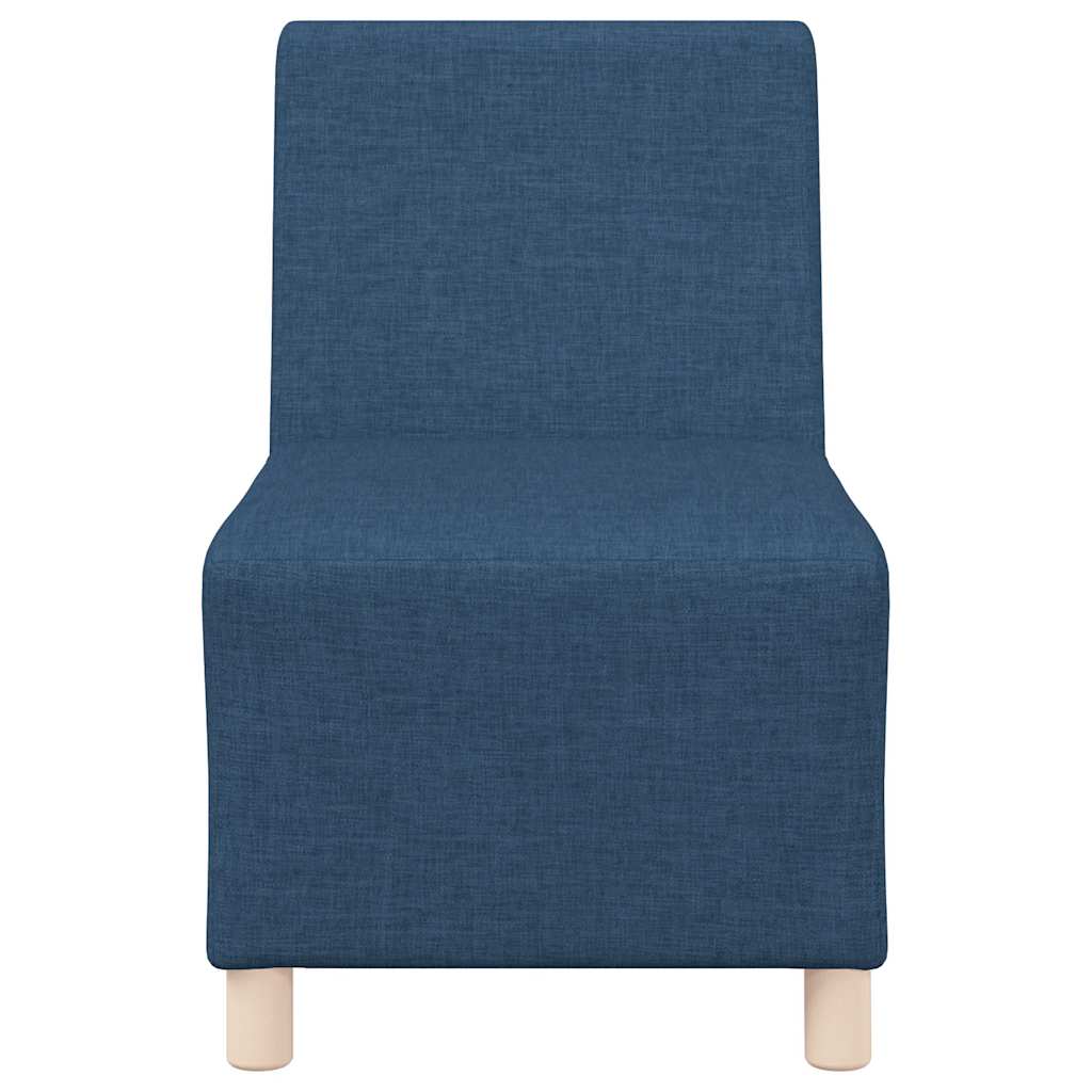 Poltrona sem braços tecido 55 cm azul