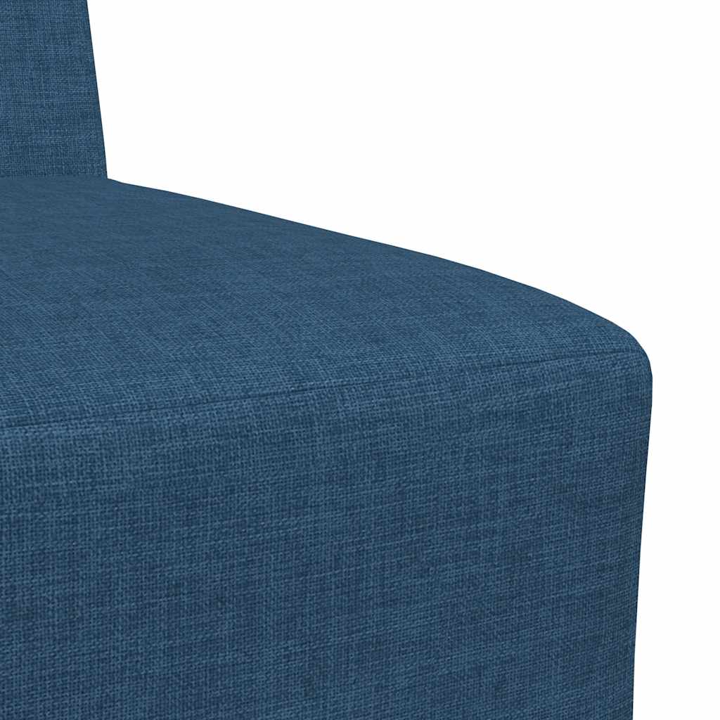 Poltrona sem braços tecido 55 cm azul