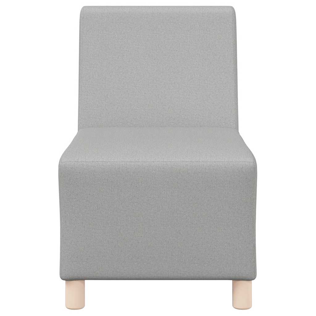 Poltrona sem braços 55 cm tecido cinzento nuvem