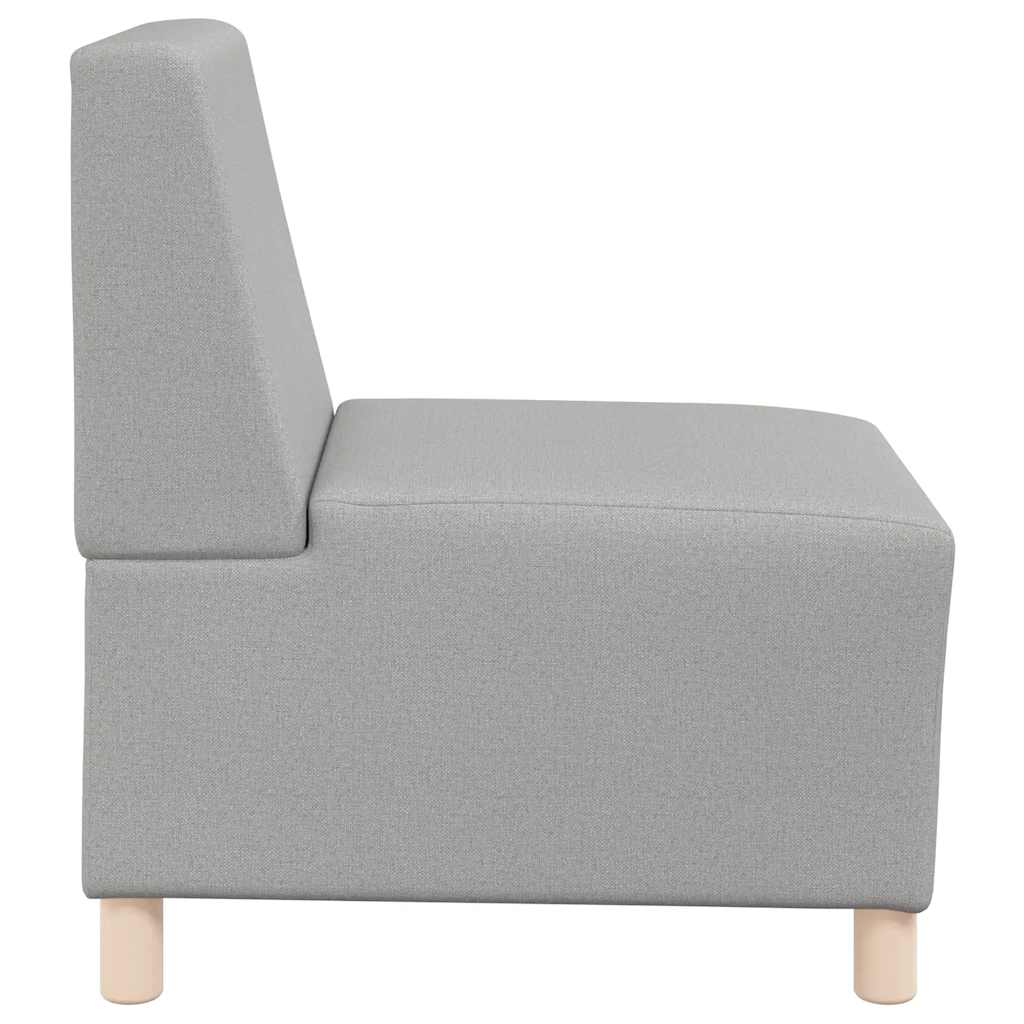 Poltrona sem braços 55 cm tecido cinzento nuvem