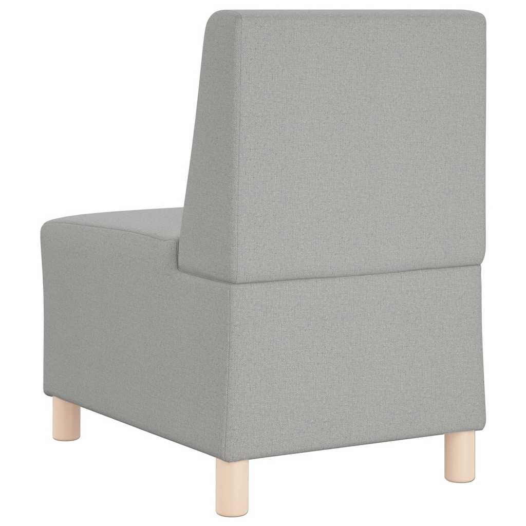 Poltrona sem braços 55 cm tecido cinzento nuvem