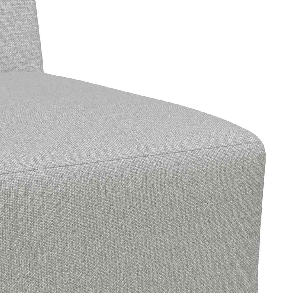 Poltrona sem braços 55 cm tecido cinzento nuvem
