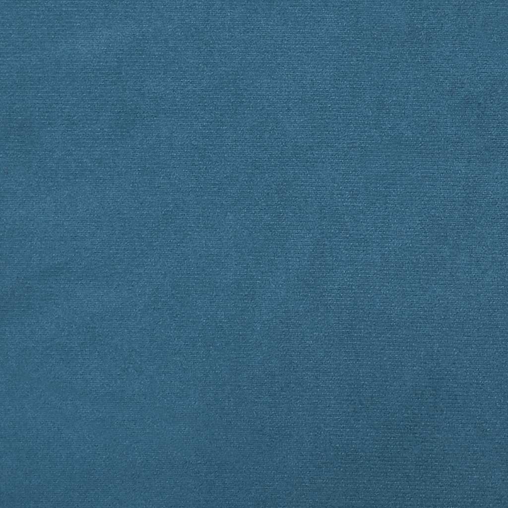 Poltrona sem braços 55 cm veludo azul