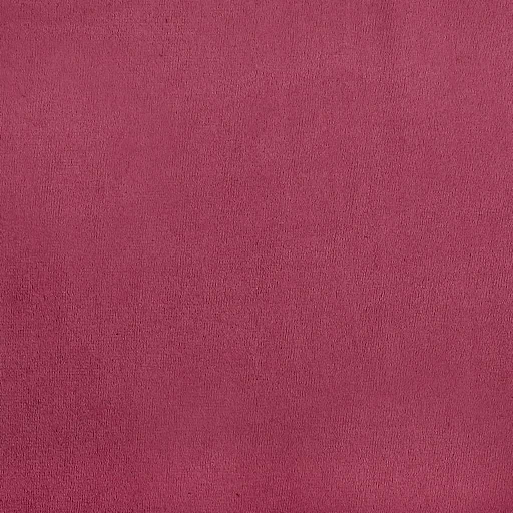 Poltrona sem braços 55 cm veludo vermelho-tinto