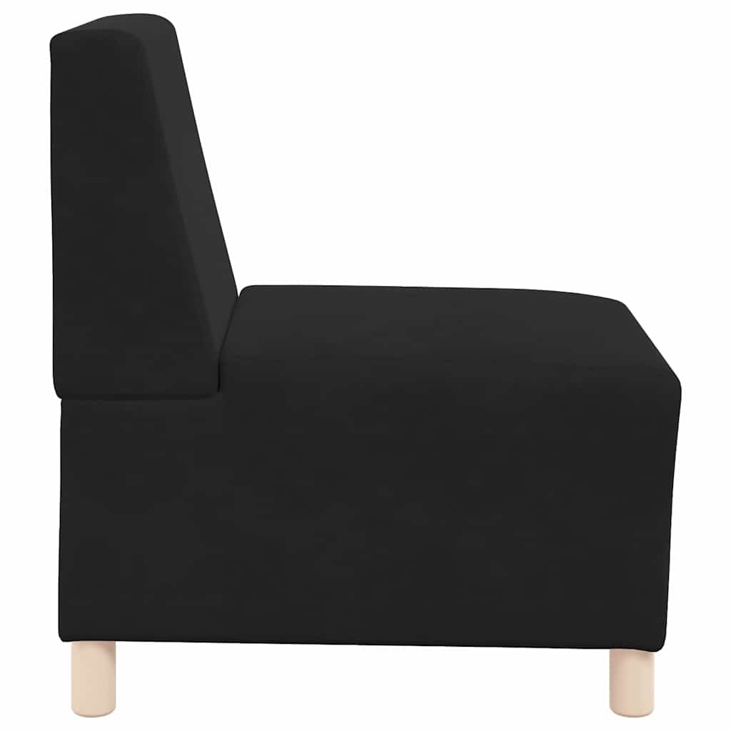 Poltrona sem braços 55 cm veludo preto