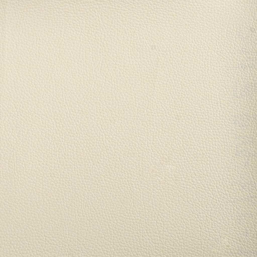 Poltrona sem braços 55 cm couro artificial creme