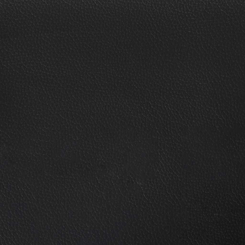 Poltrona sem braços couro artificial 55 cm preto