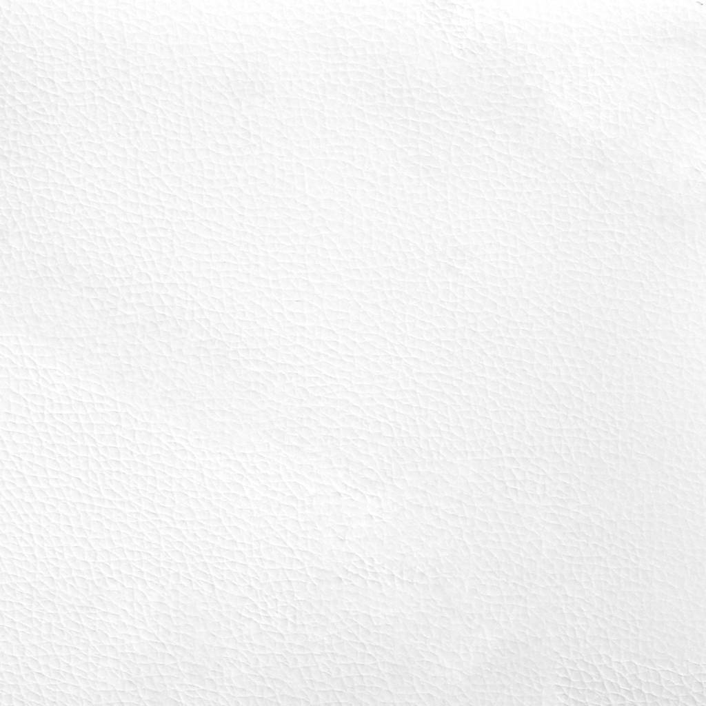 Poltrona sem braços 55 cm couro artificial branco