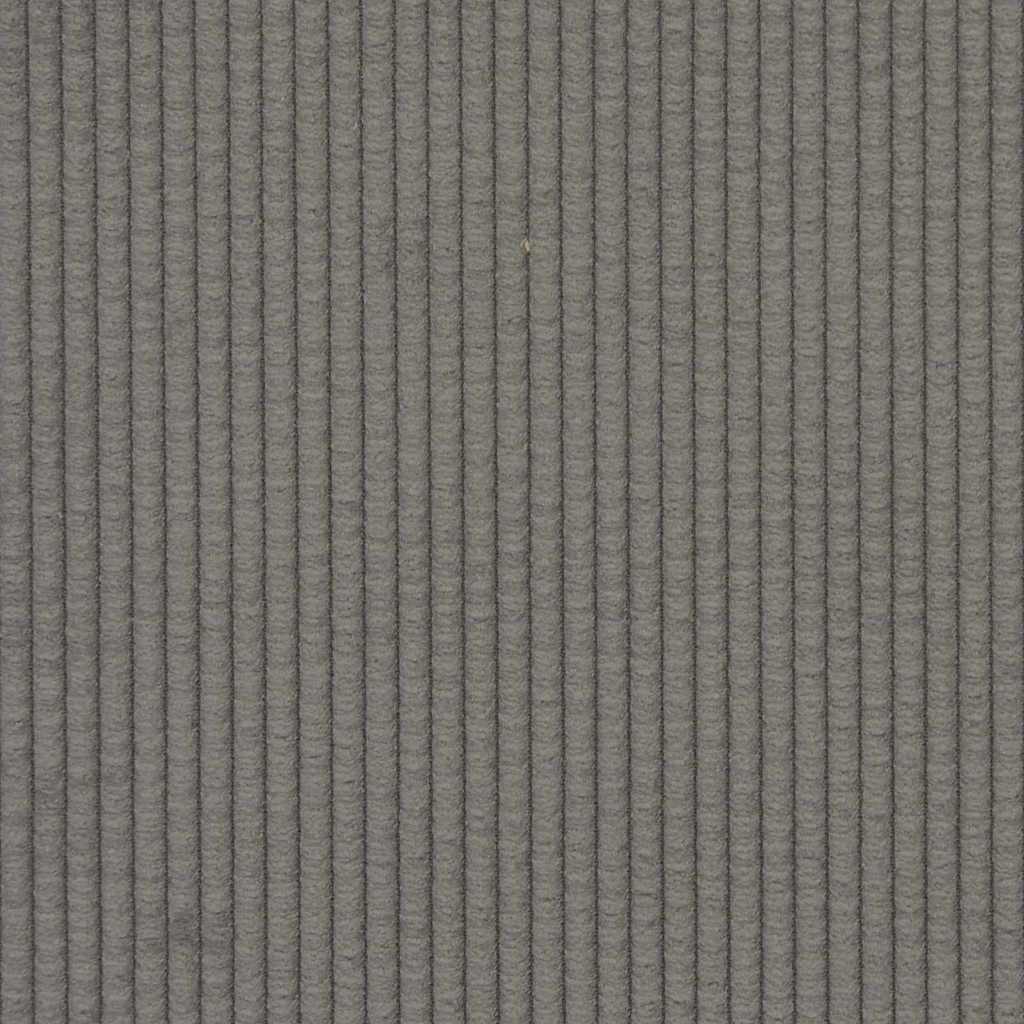 Poltrona sem braços 55 cm tecido corduroy cinzento-claro