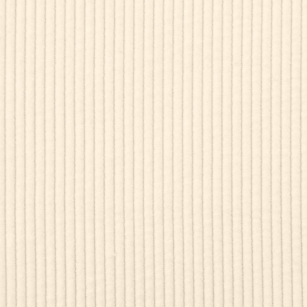 Poltrona sem braços 55 cm tecido corduroy creme