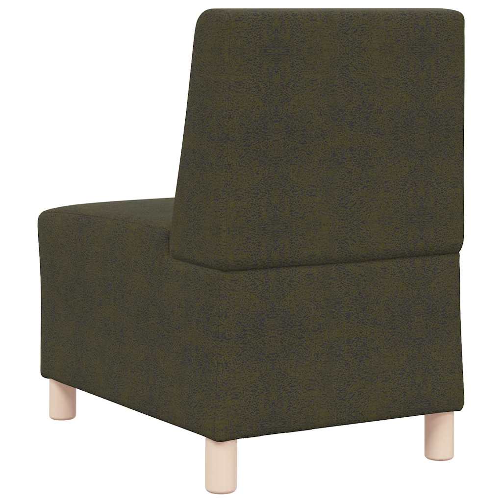 Poltrona sem braços em camurça artificial 55 cm verde militar