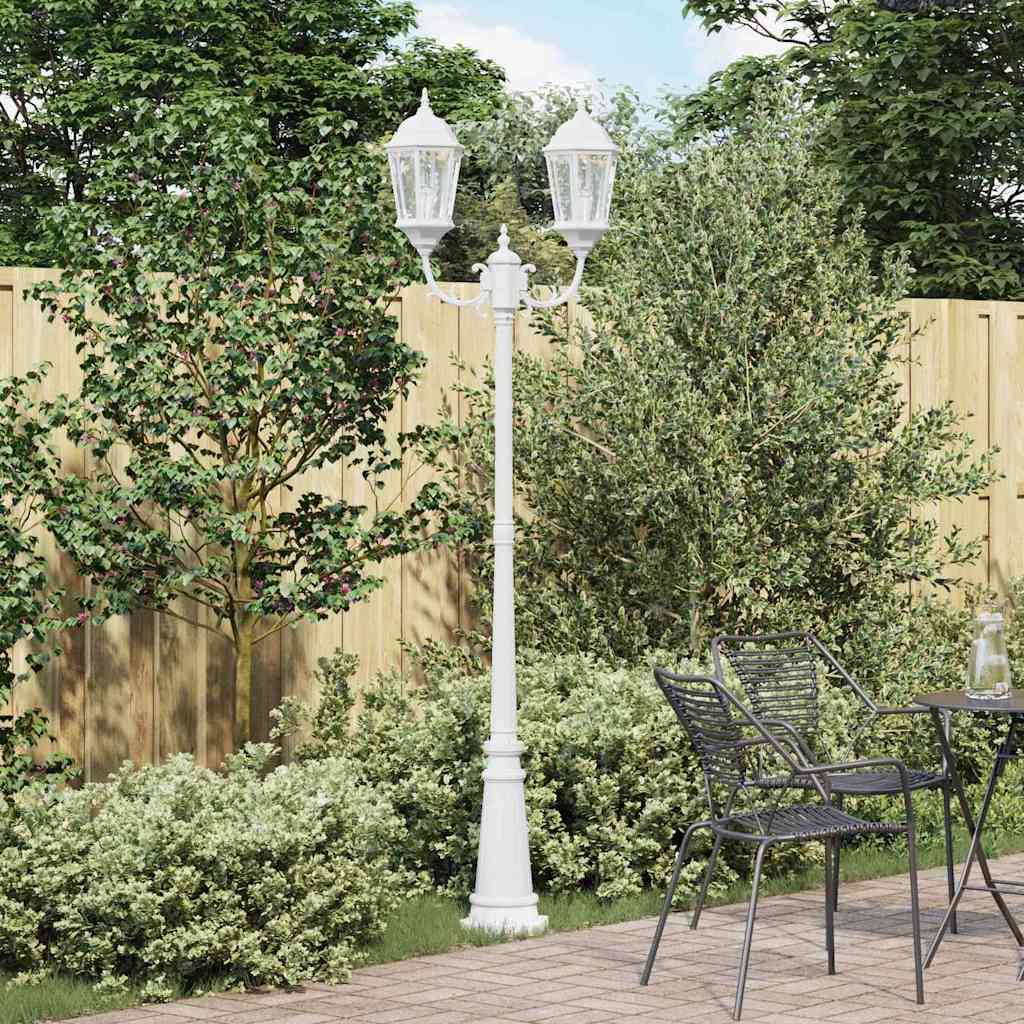 Luz de Jardim Branco 235 cm Alumínio