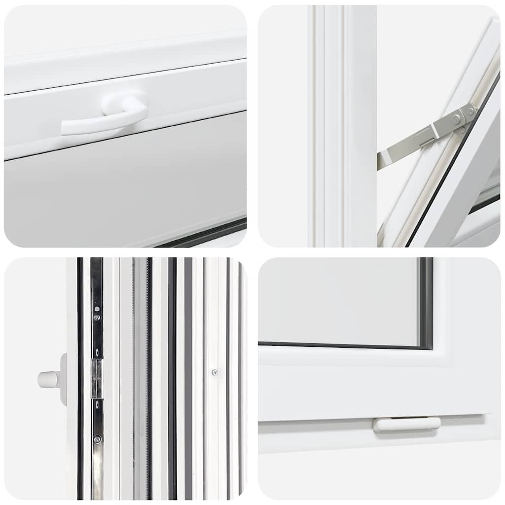Janela de porão RISOR 90x40 cm basculante 2 vidros branco