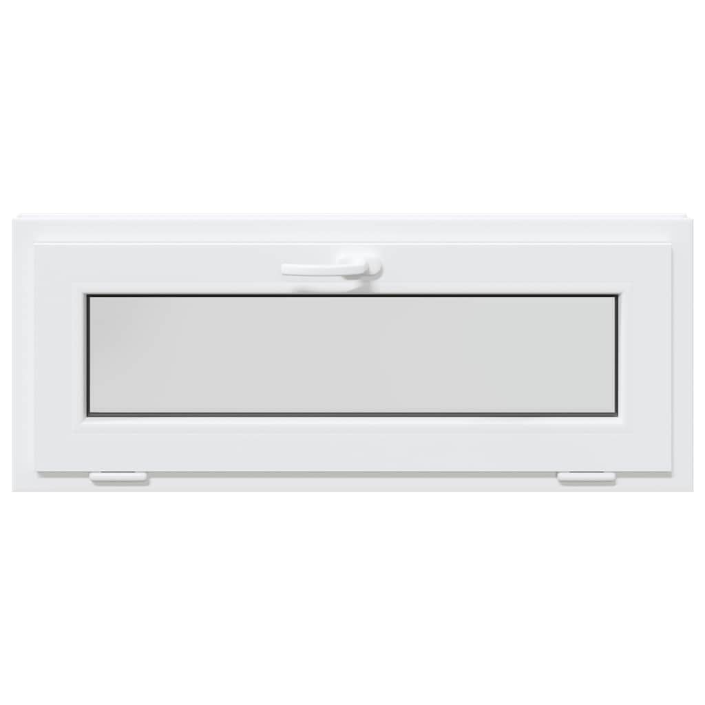 Janela de porão RISOR 100x40 cm basculante 2 vidros branco