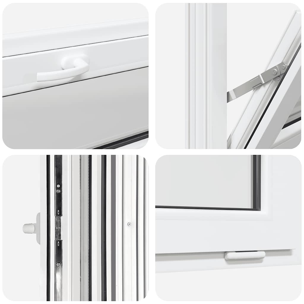 Janela de porão RISOR 100x40 cm basculante 2 vidros branco